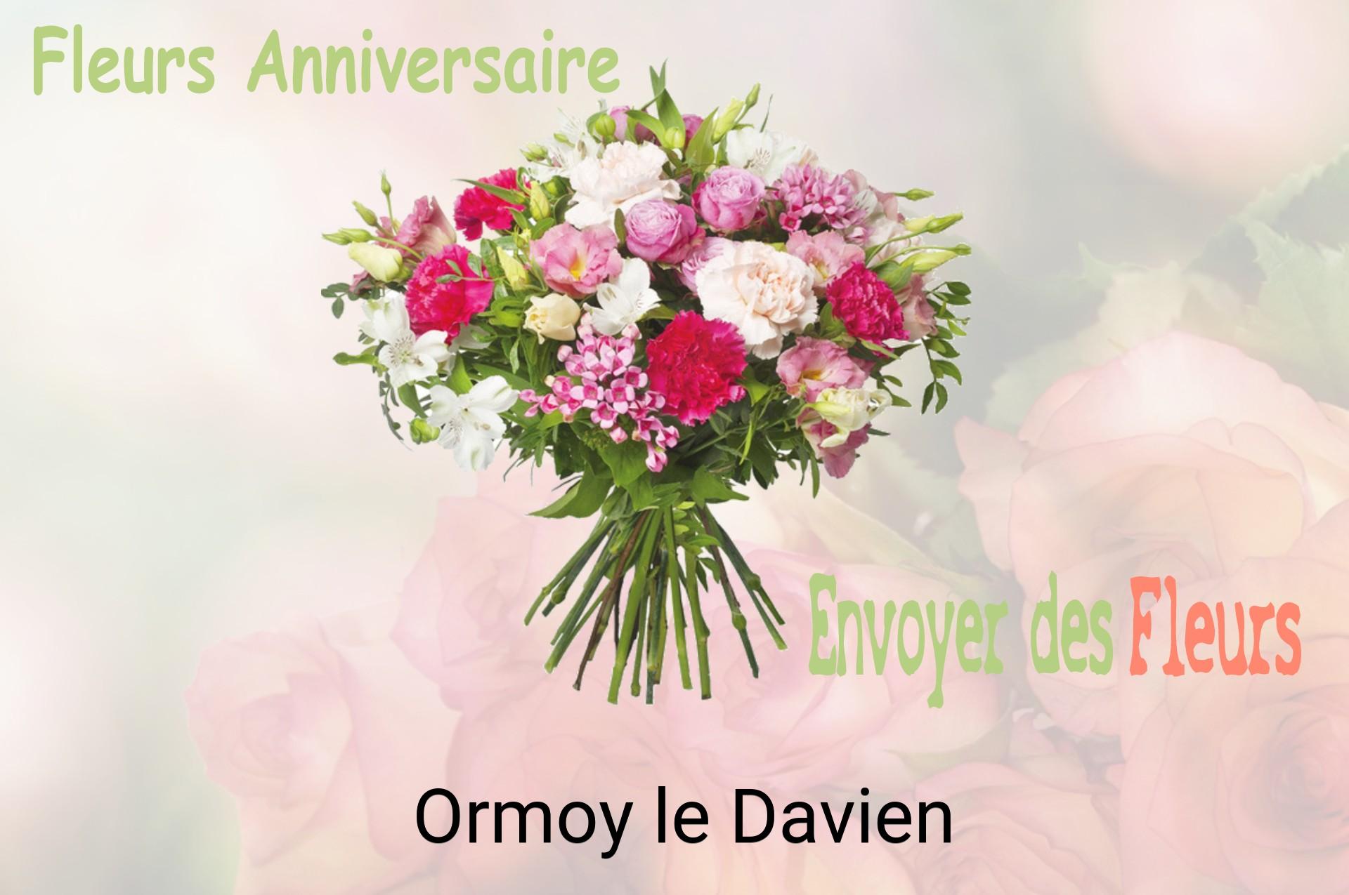 Bouquet de fleurs d’anniversaire livré à Ormoy-le-Davien