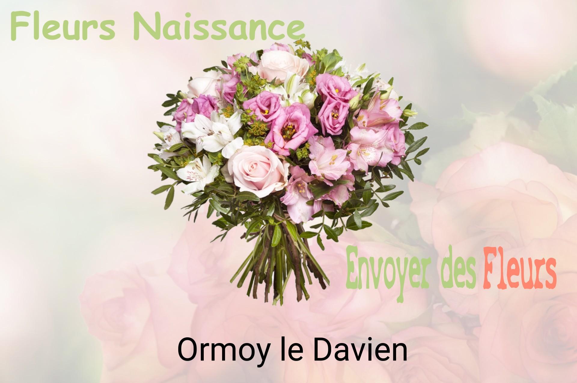 Bouquet de fleurs de naissance livré à Ormoy-le-Davien